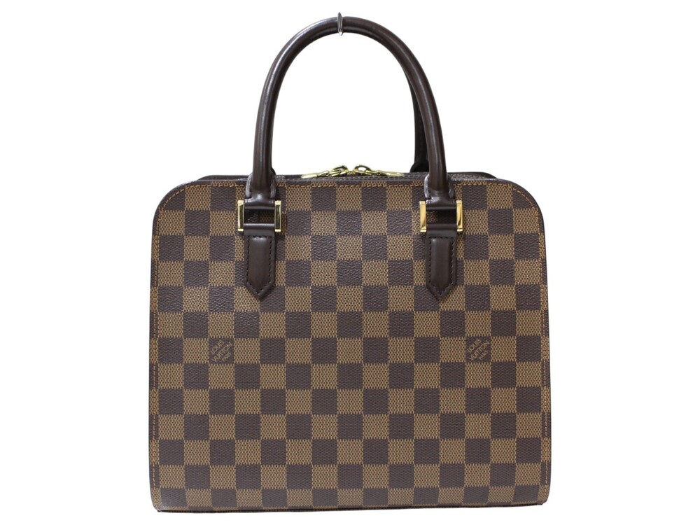 Louis Vuitton LV Handbag Triana Ebene Brown Damier